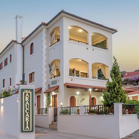 Villa Araucaria - Private Pool, Jacuzzi, Sea View Rethymno  ภายนอก รูปภาพ